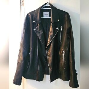 Faux leather jacket